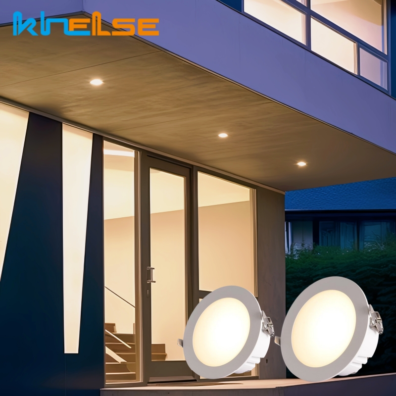 Outdoor Lighting Under Roof - 屋外 LED 防水ダウンライト IP65 埋め込み式浴室天井灯フロントドア庭バルコニー廊下スポット照明器具