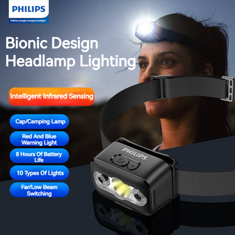 Outdoor Lighting With Sensor - フィリップス LED ヘッドランプ センサーヘッド 懐中電灯 10種類の照明