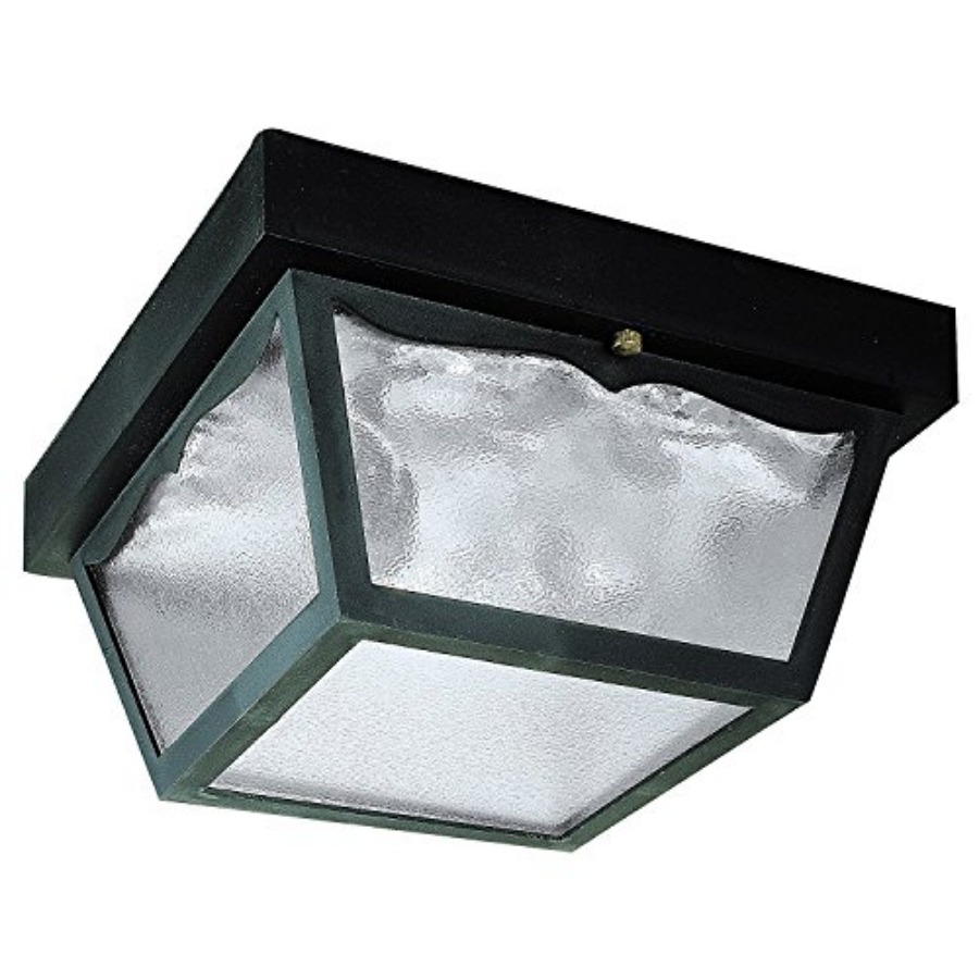 Outdoor Lighting Traditional - 6682300 伝統的な2灯式屋外用埋め込み型照明器具、ポリプロピレン仕上げ、すりガラスパネル