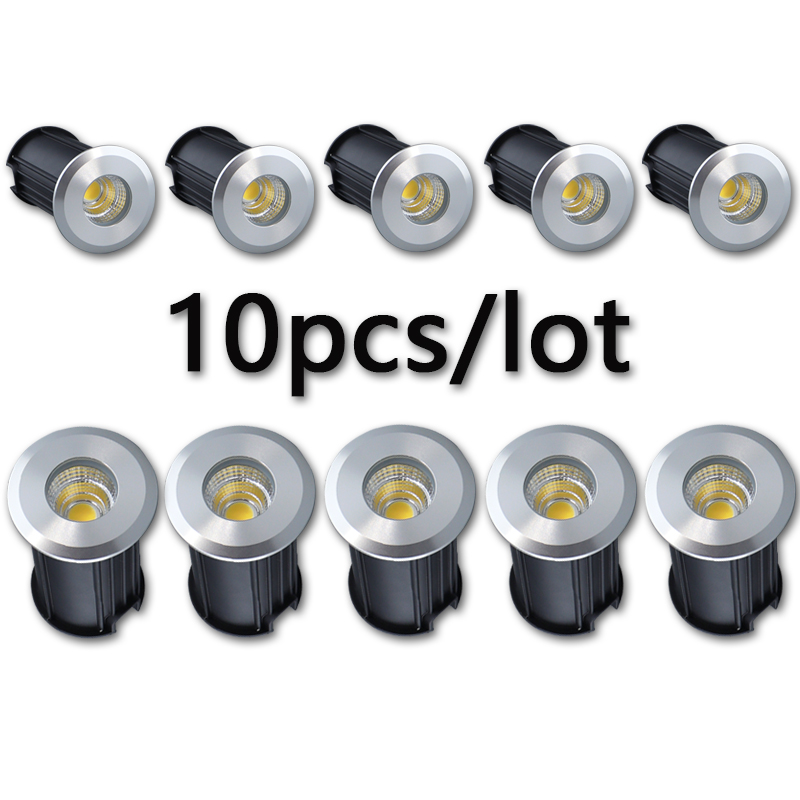Outdoor Lighting Recessed - 10 ピース/ロット IP67 屋外照明庭庭ステップ階段床デッキ 1W3W5W 凹型地下ランプ