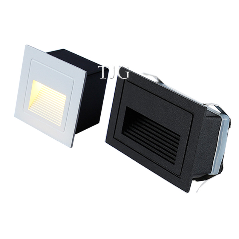 Outdoor Lighting Recessed - 屋外用LED階段ステップライト 3W/5W 防水埋め込み式壁コーナーライト LEDフットライト 景観通路階段用 AC220V