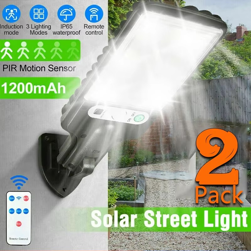 Outdoor Lighting With Sensor - 屋外ソーラーガーデンライト 人感センサー搭載 3モード テラス/ガレージ/中庭用 防水屋外ソーラーランプ
