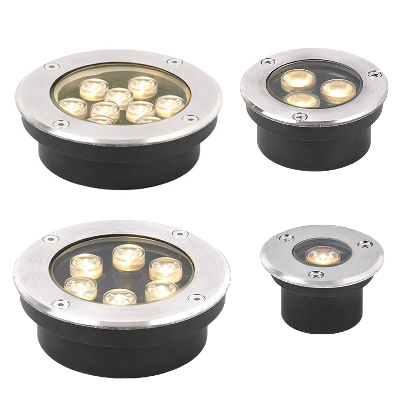 Outdoor Lighting Recessed - 薄型IP67防水LEDライト ガーデン地下埋設 3W 5W 9W 屋外埋め込み式ガーデンパススポットライト