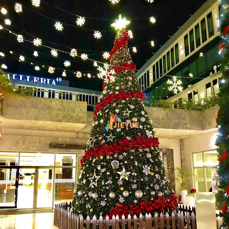 Outdoor Lighting High Quality - 高品質巨大装飾屋外人工クリスマスツリー 5M 50M 商業用アートクリスマスライト 屋外使用に人気