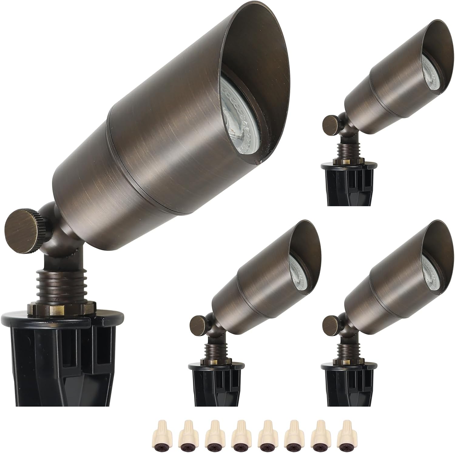 Outdoor Lighting Voltage - 真鍮製景観LEDスポットライト屋外低電圧照明AC DC 12Vアップライトアクセントライトツリーガーデンヤード5W 3000K暖色