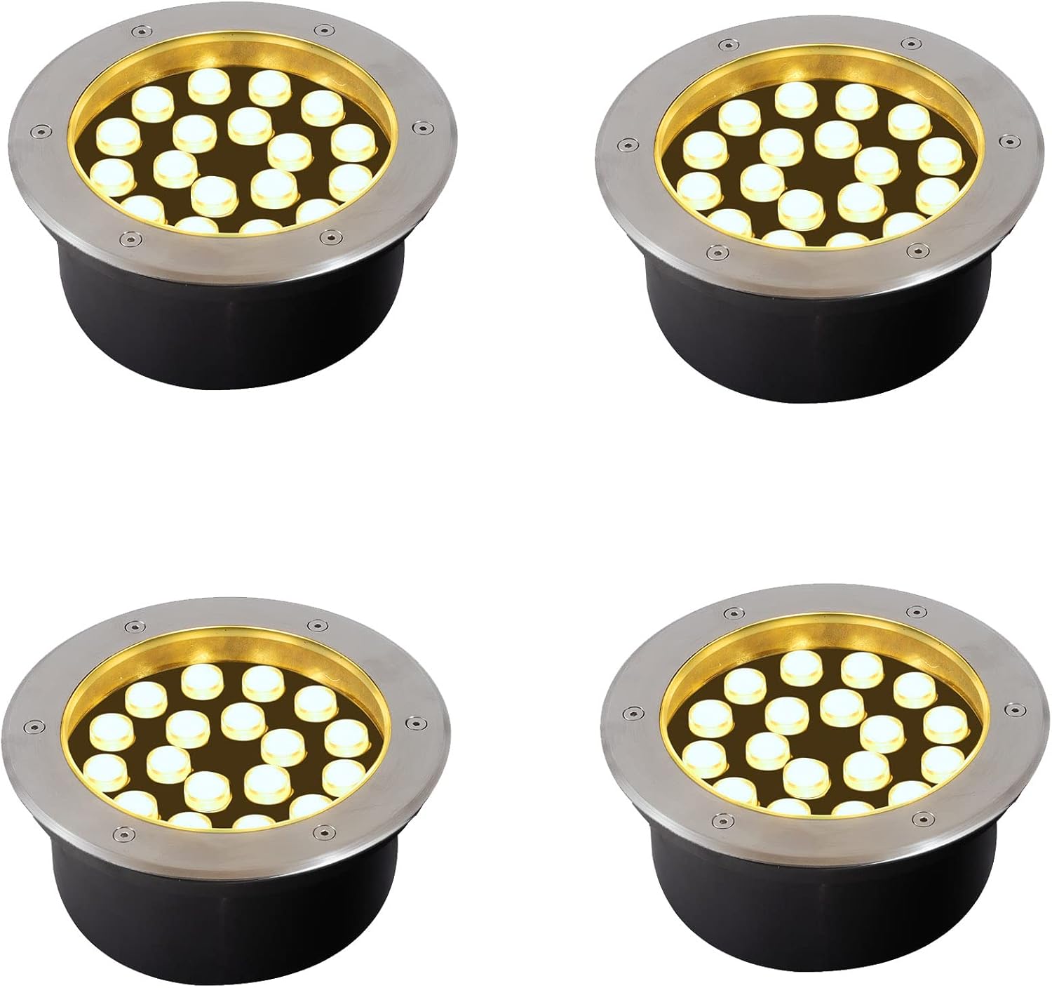 Outdoor Lighting Voltage - 18W屋外グラウンドライト、直径8インチ、防水IP67景観照明、高電圧110V 220V井戸用通路照明