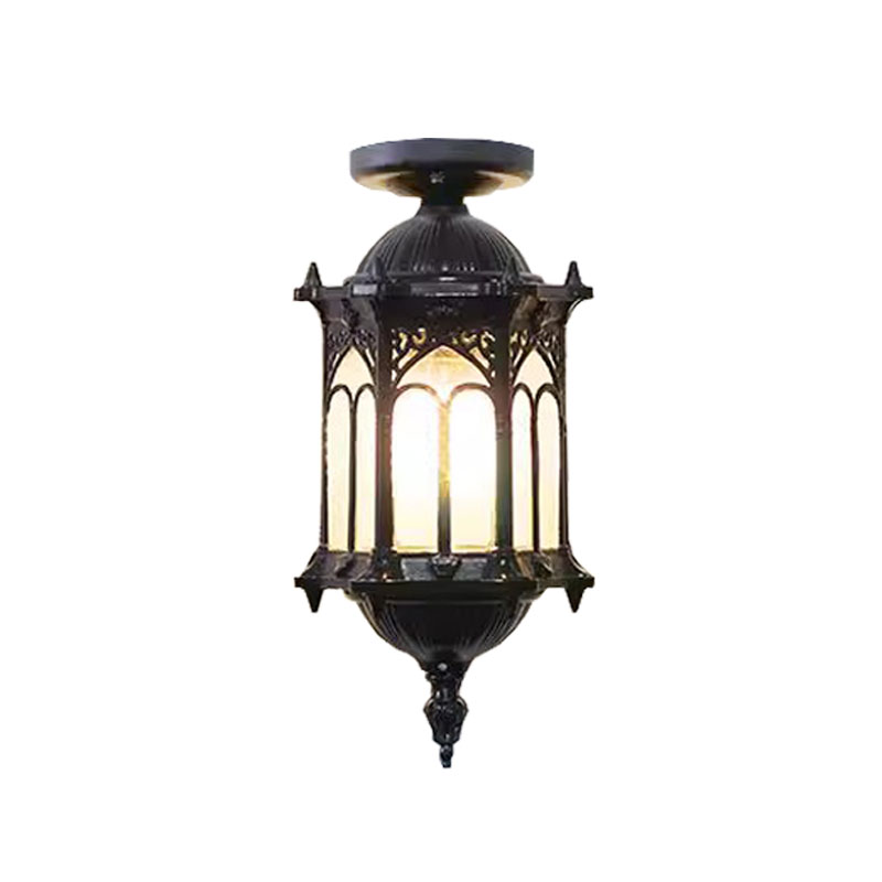 Outdoor Lighting Under Roof - 屋外防水中庭入口ドア、玄関、廊下、天井取り付け照明