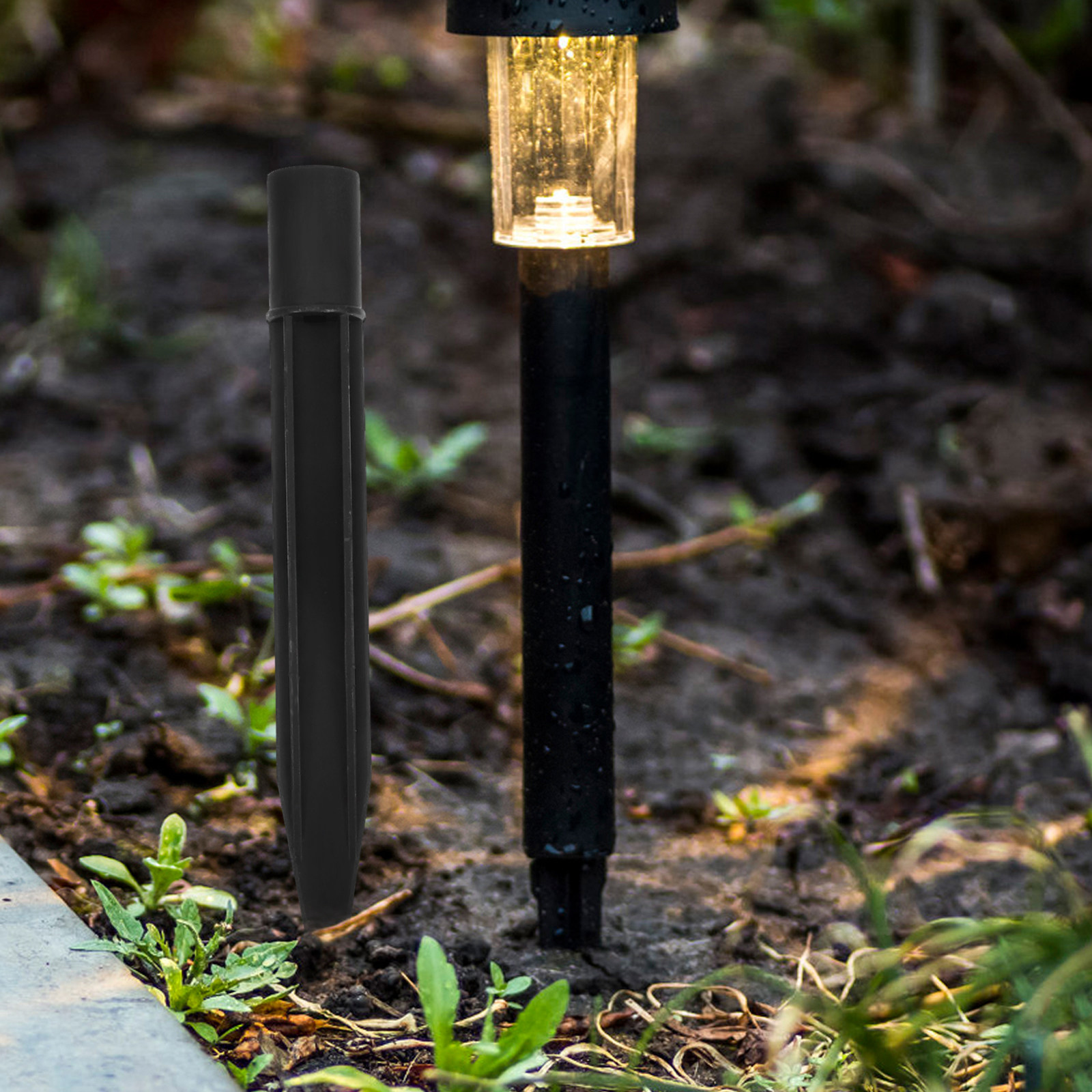 Outdoor Lighting In Ground - 看板用の地面固定杭、ライト用の挿し込み棒、簡単に差し込むことができる杭、庭の装飾用、屋外用、景観用。