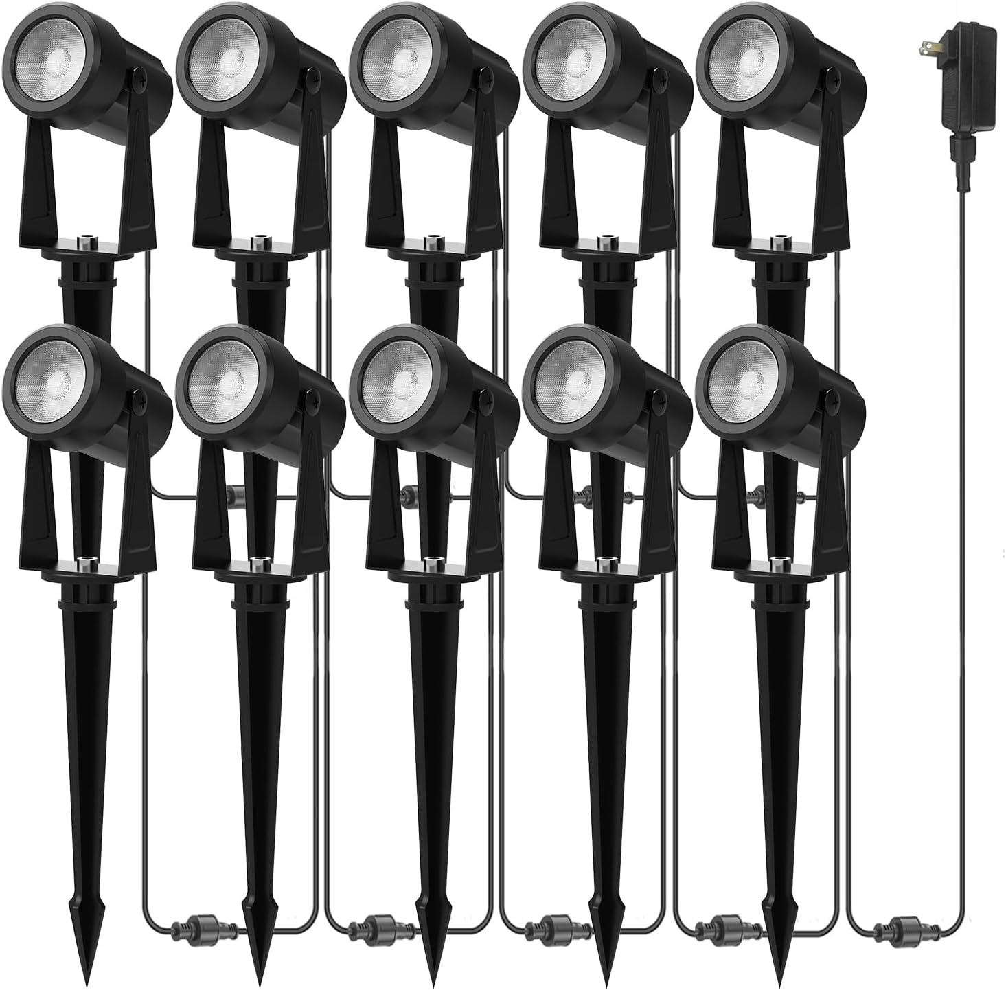 Outdoor Lighting Voltage - バノード 4-10個パック 12V LEDスポットライト 屋外景観照明 変圧器付き