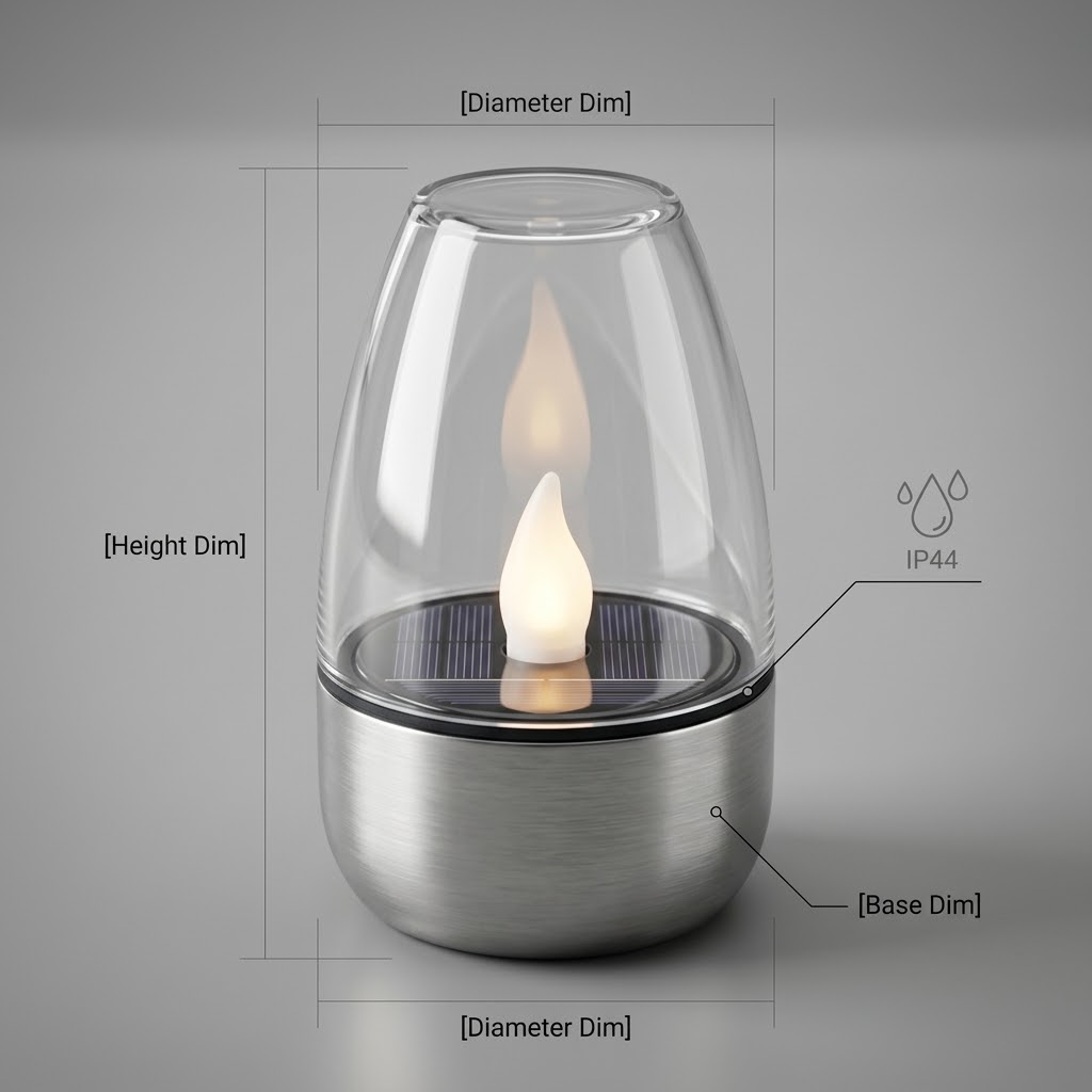 【6個入り】ソーラーLEDキャンドルライト（炎なし）、ステン - Outdoor Lighting Dusk To Dawn のレビューと価格