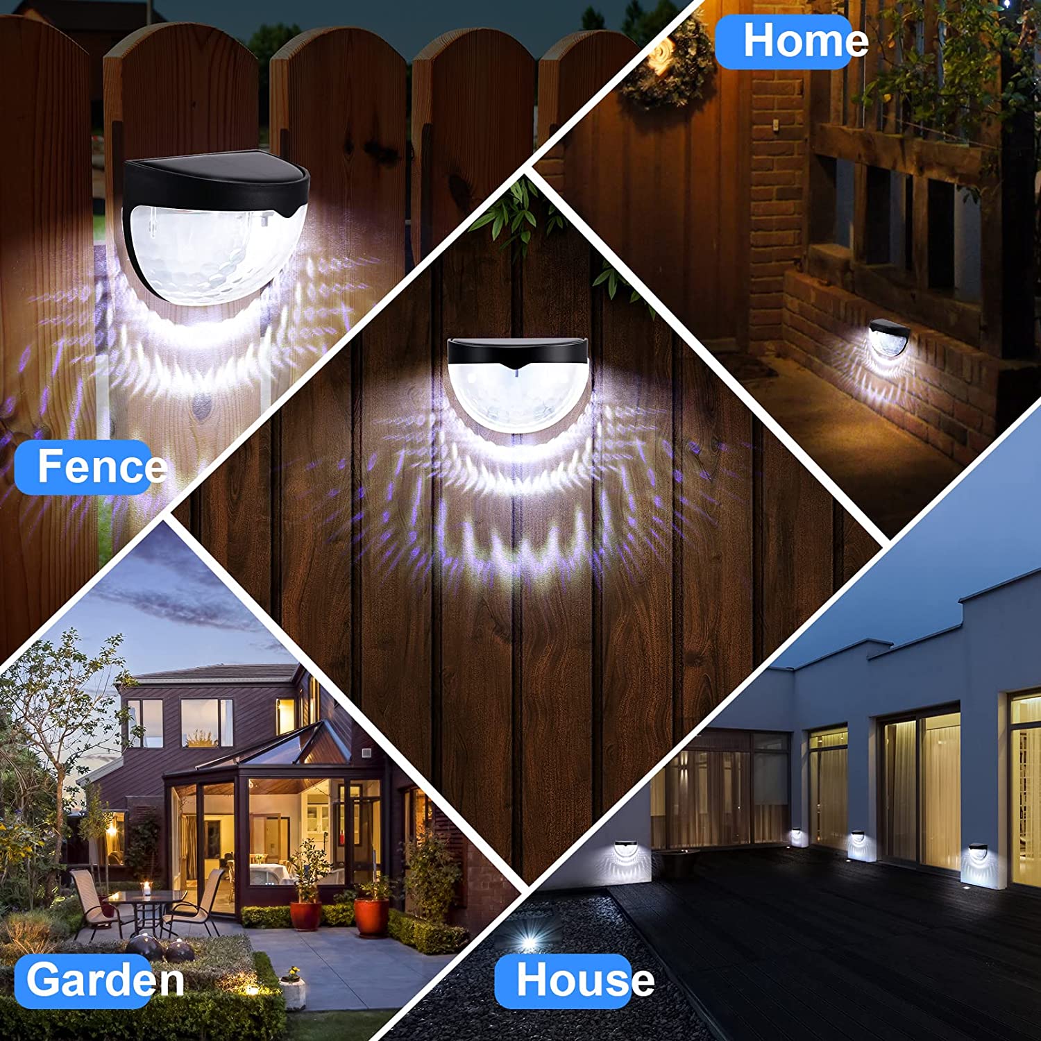 LED ソーラーライト屋外壁ランプエネルギーガーデンランプ防 - Outdoor Lighting Under Pergola のレビューと価格