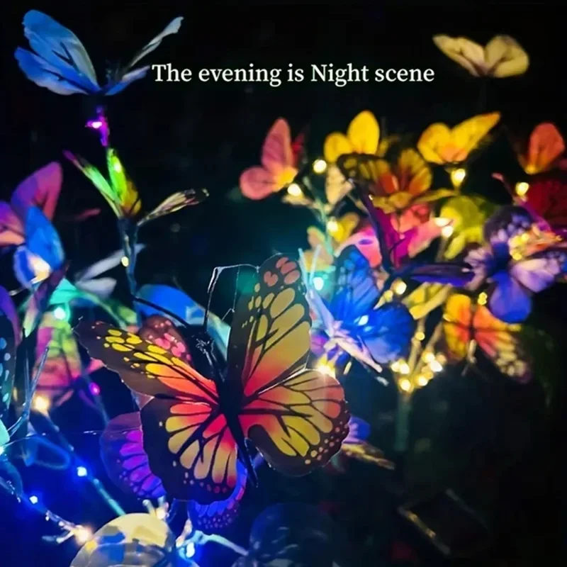 ソーラー LED バタフライガーデンライト防水カラフルな屋外 - Outdoor Lighting Traditional のレビューと価格