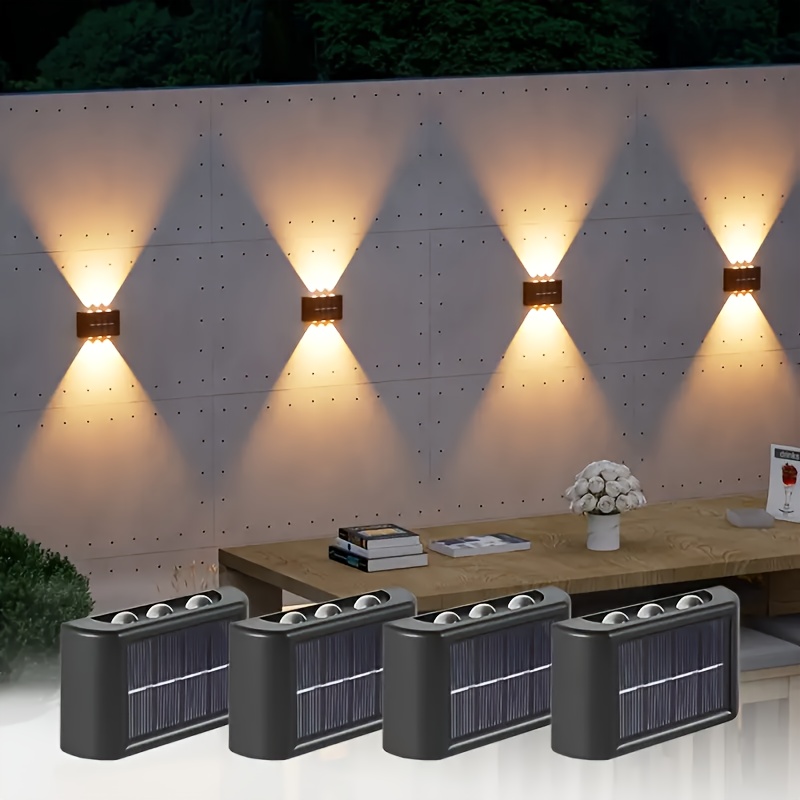 LEDソーラーライト 屋外防水 ソーラーウォールランプ 上下 - Outdoor Lighting In Ground のレビューと価格