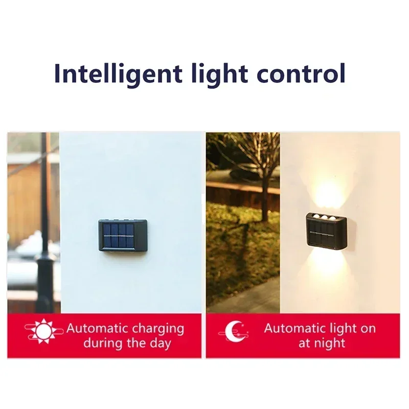 LEDソーラーライト 屋外防水 ソーラーウォールランプ 上下 - Outdoor Lighting In Ground のレビューと価格