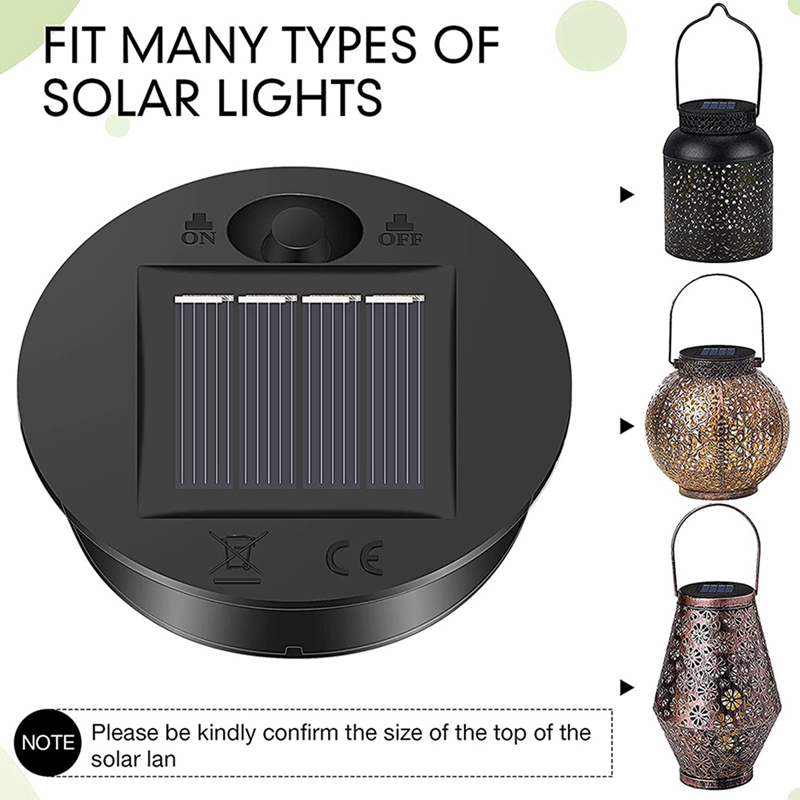 ソーラーパネル用LEDシーリングライト,7ルーメン,6個 - Outdoor Lighting Company のレビューと価格