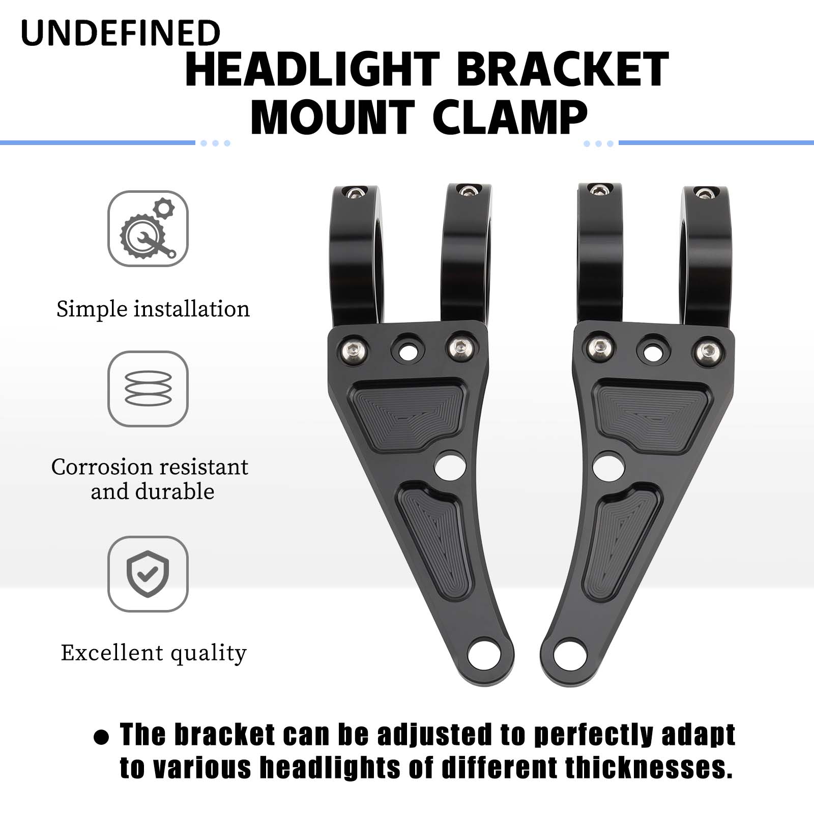 ユニバーサルヘッドライトサポートクランプ,ヘッドチューブ,ラ - Outdoor Lighting Company のレビューと価格