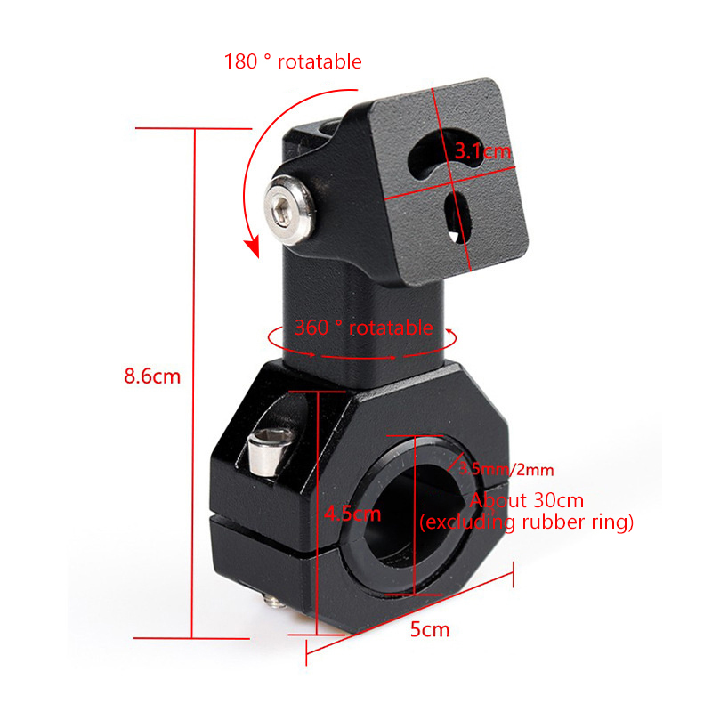 バイク用ヘッドライト/補助ライト取り付けブラケット 2個セッ - Outdoor Lighting Company のレビューと価格