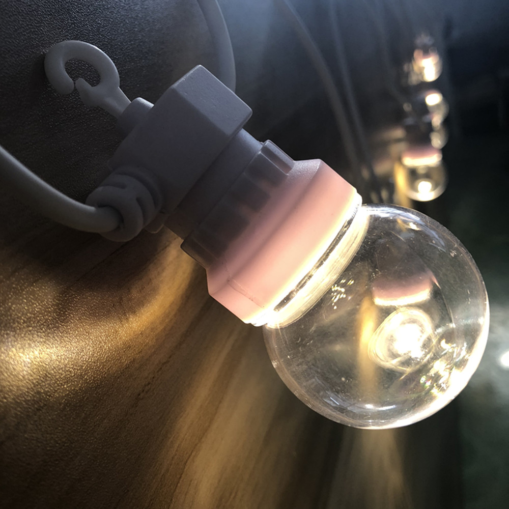 IP65 G50 ホワイトケーブル ミルキーボール ストリン - Lighting Wedding Outdoor のレビューと価格