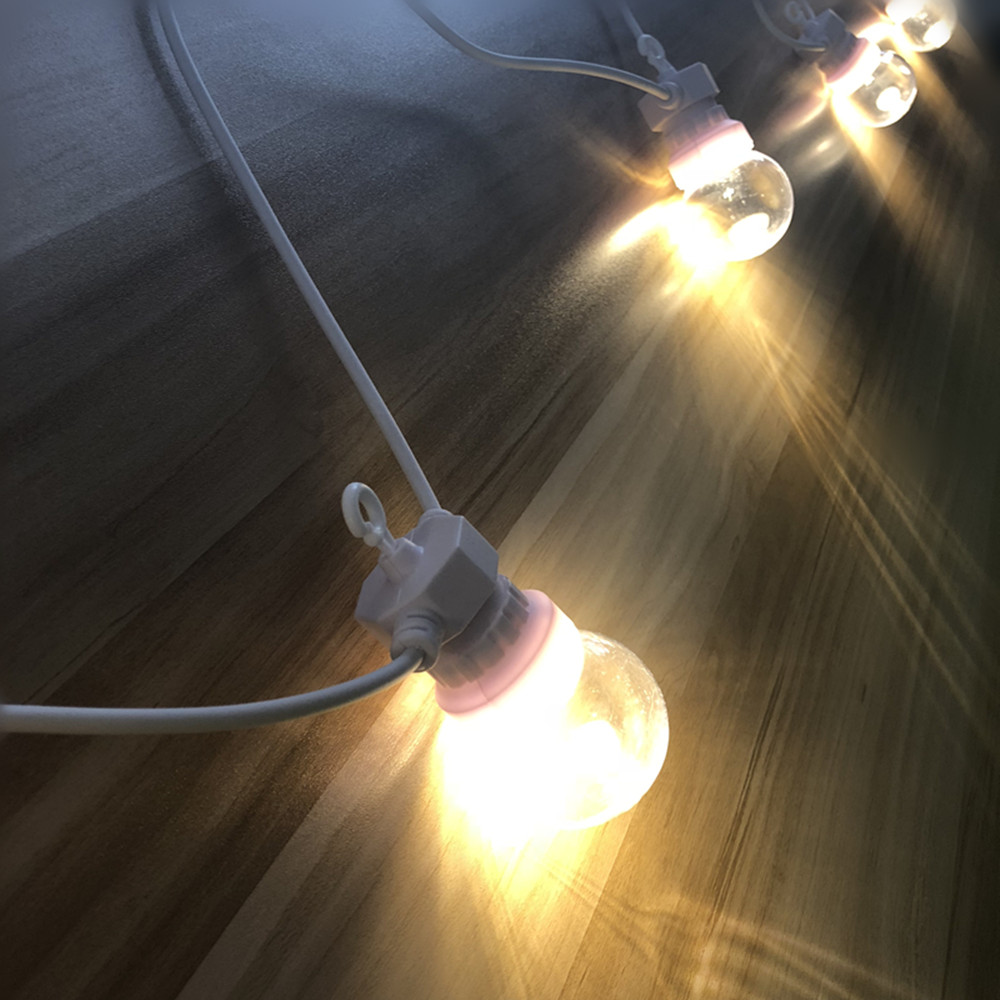 IP65 G50 ホワイトケーブル ミルキーボール ストリン - Lighting Wedding Outdoor のレビューと価格