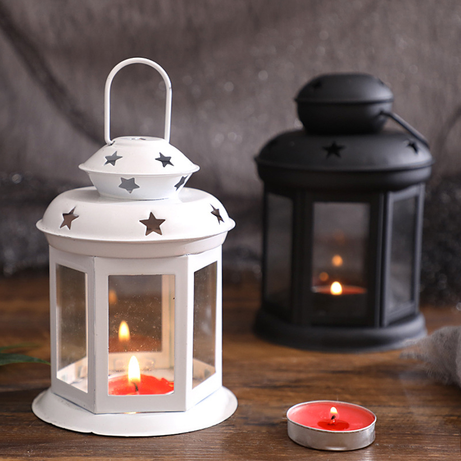 ハンギングキャンドルランプオーナメントガラスランタンメタルフ - Lighting Wedding Outdoor のレビューと価格