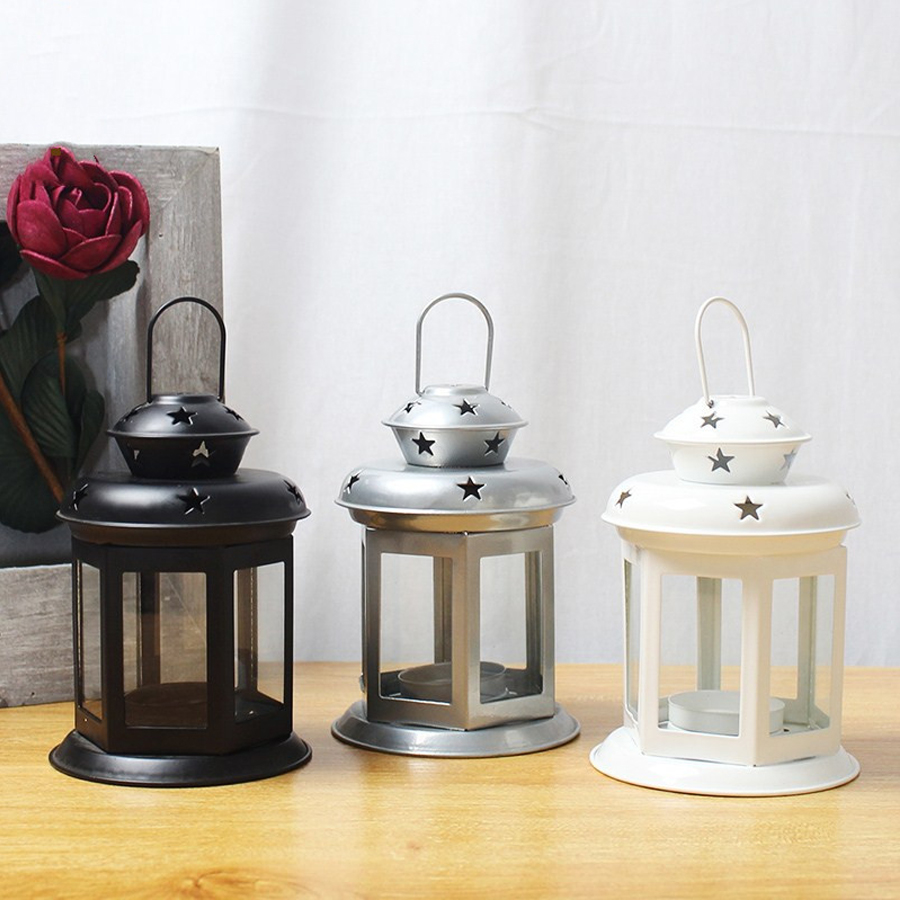 ハンギングキャンドルランプオーナメントガラスランタンメタルフ - Lighting Wedding Outdoor のレビューと価格