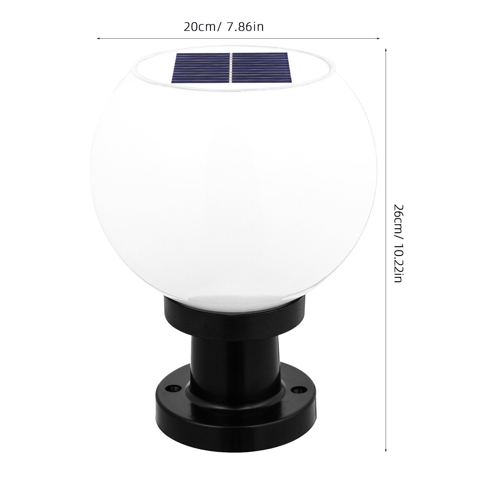 1. 太陽光発電式、丸型LED壁掛け柱灯、白色、防水、耐久性 - Outdoor Lighting Round のレビューと価格