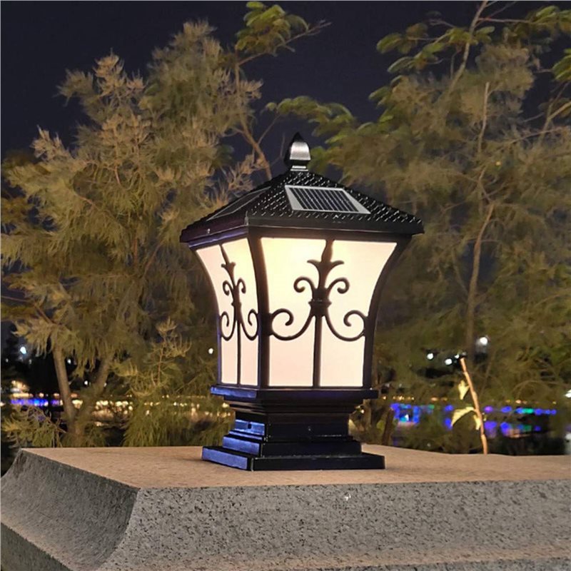 3X LEDソーラーポストライト 屋外用 夕暮れから夜明けま - Outdoor Lighting Dusk To Dawn のレビューと価格