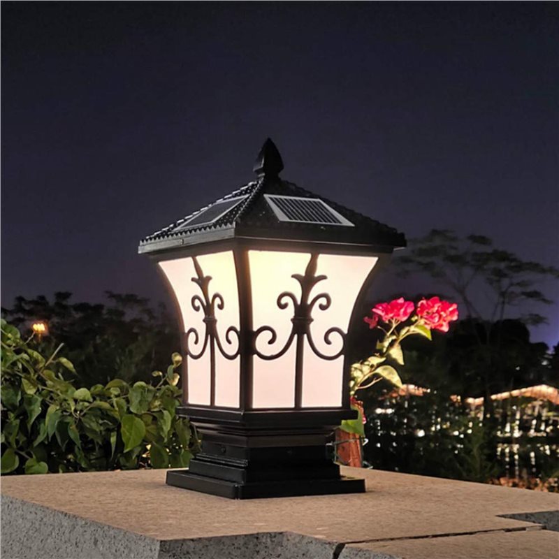 3X LEDソーラーポストライト 屋外用 夕暮れから夜明けま - Outdoor Lighting Dusk To Dawn のレビューと価格