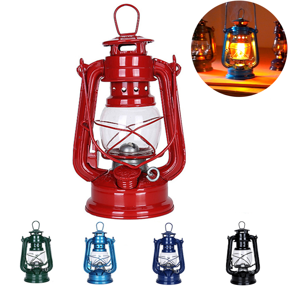 19cm鉄製レトロポータブルランプ,オイルランプ,屋外キャン - Outdoor Lighting Mediterranean Style のレビューと価格