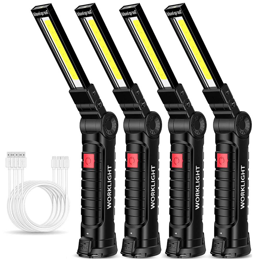 ポータブル折りたたみ LED 懐中電灯強力な磁石 COB 作 - Outdoor Lighting Types のレビューと価格