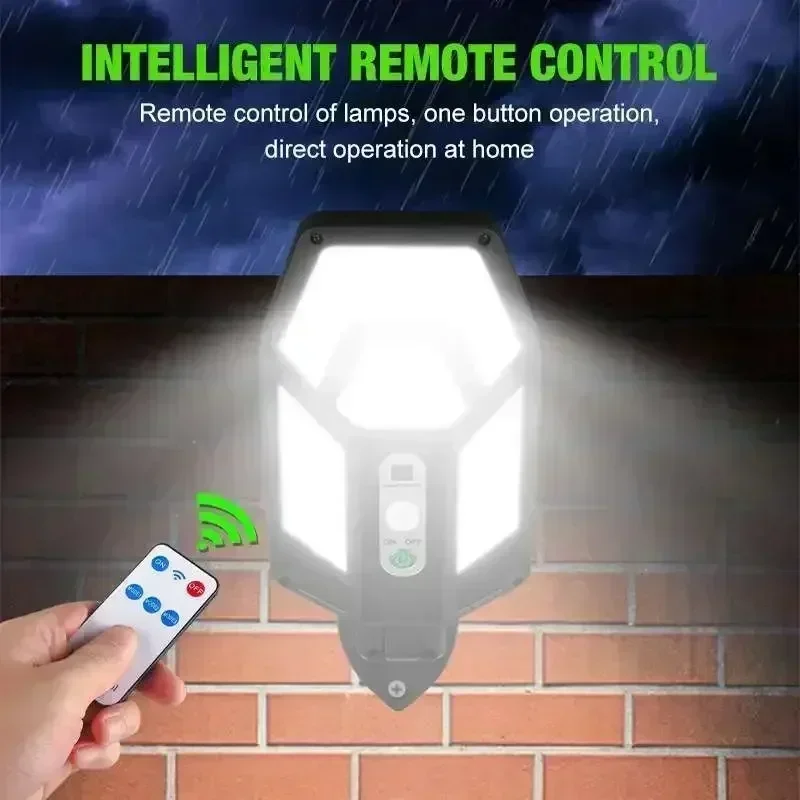 12000LM強力ソーラーウォールランプ、リモコン付き屋外I - Outdoor Lighting Traditional のレビューと価格