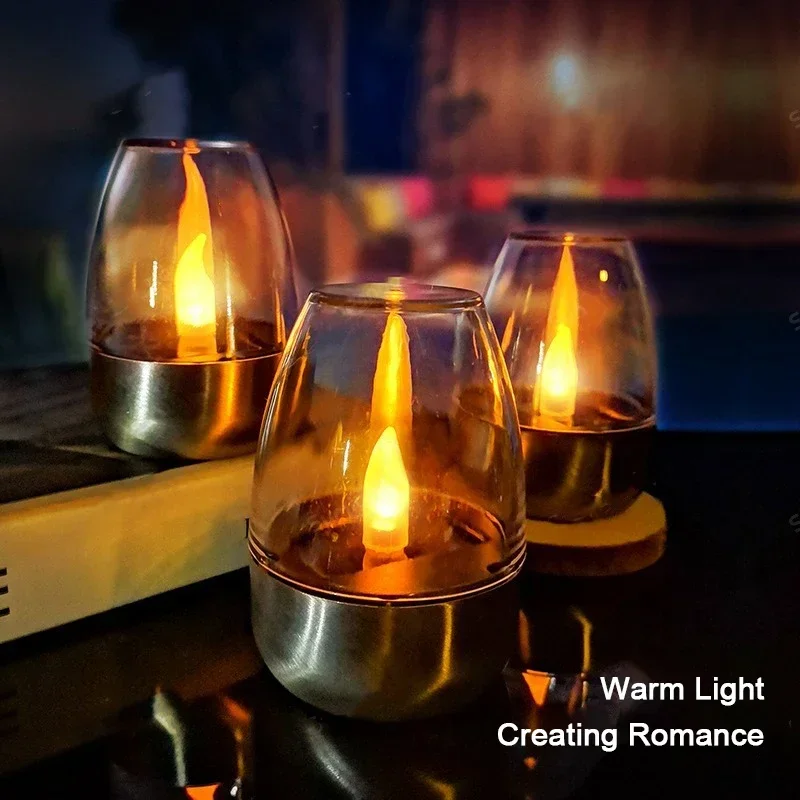 LED ステンレス鋼ソーラーキャンドルライト屋外パティオガー - Outdoor Lighting Under Pergola のレビューと価格