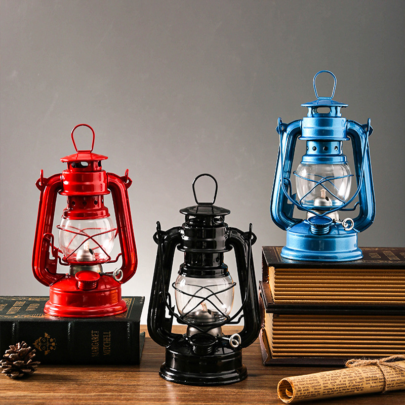 19 センチメートルレトロアウトドアキャンプランプオイルライ - Outdoor Lighting Mediterranean Style のレビューと価格
