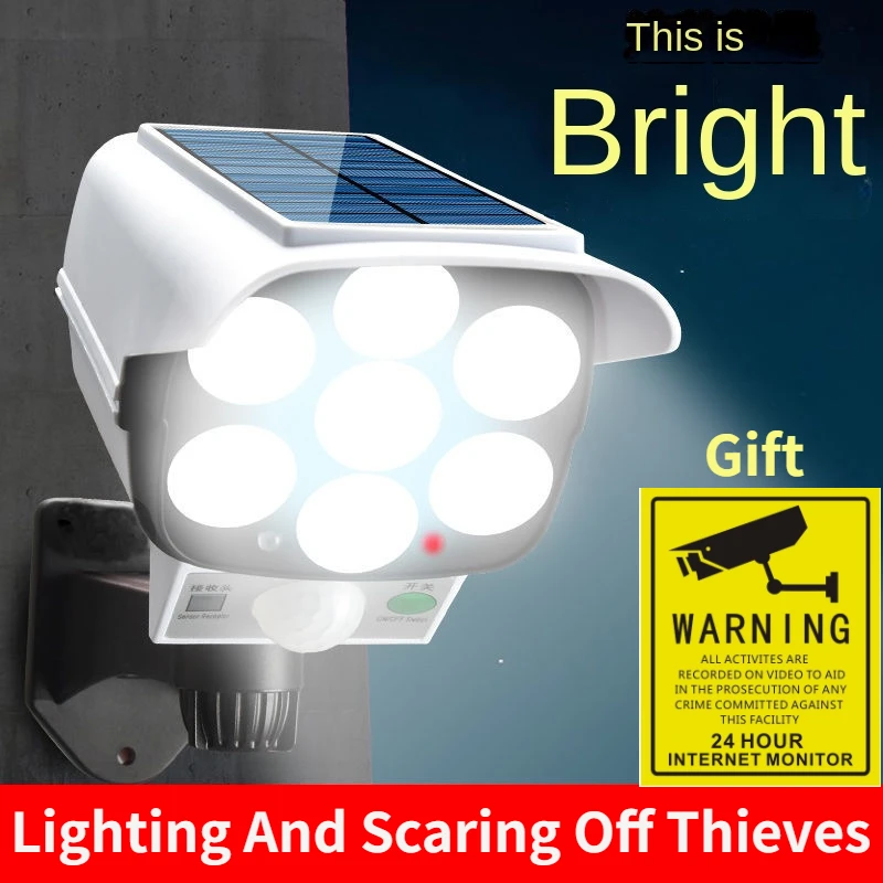 屋外ソーラーライトモーションセンサーセキュリティダミーカメラ - Outdoor Lighting Traditional のレビューと価格