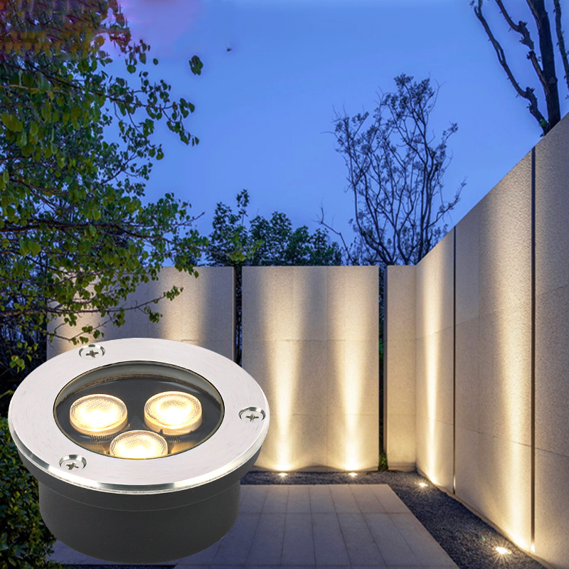薄型IP67防水LEDライト ガーデン地下埋設 3W 5W  - Outdoor Lighting Recessed のレビューと価格