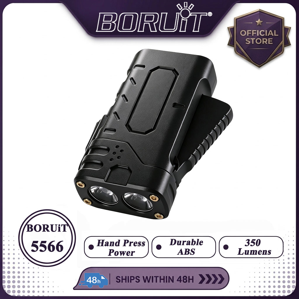 BORUIiT ハンドクランク EDC LED フラッシュラ - Outdoor Lighting Types のレビューと価格