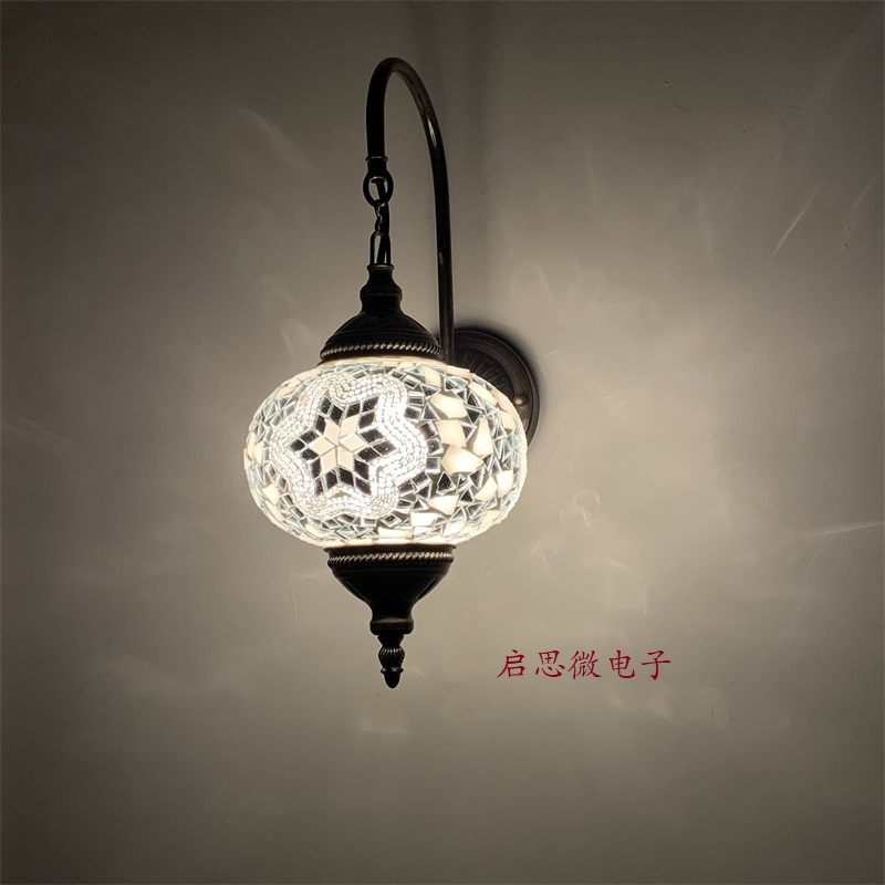 防水屋外地中海スタイルアールデコトルコモザイクウォールランプ - Outdoor Lighting Mediterranean Style のレビューと価格