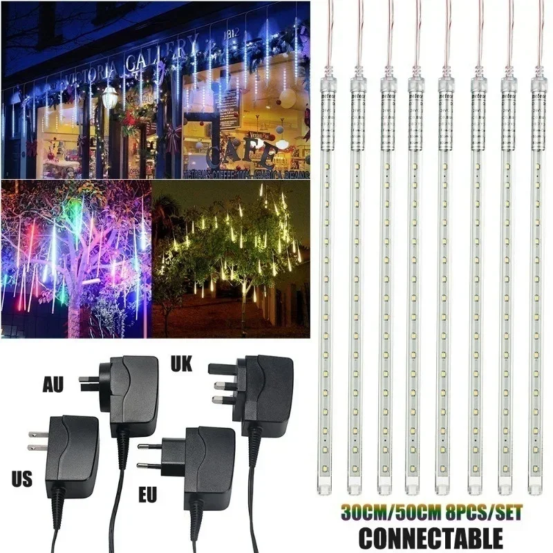 30 センチメートル/50 センチメートル防水流星雨雨 8  - Lighting Wedding Outdoor のレビューと価格