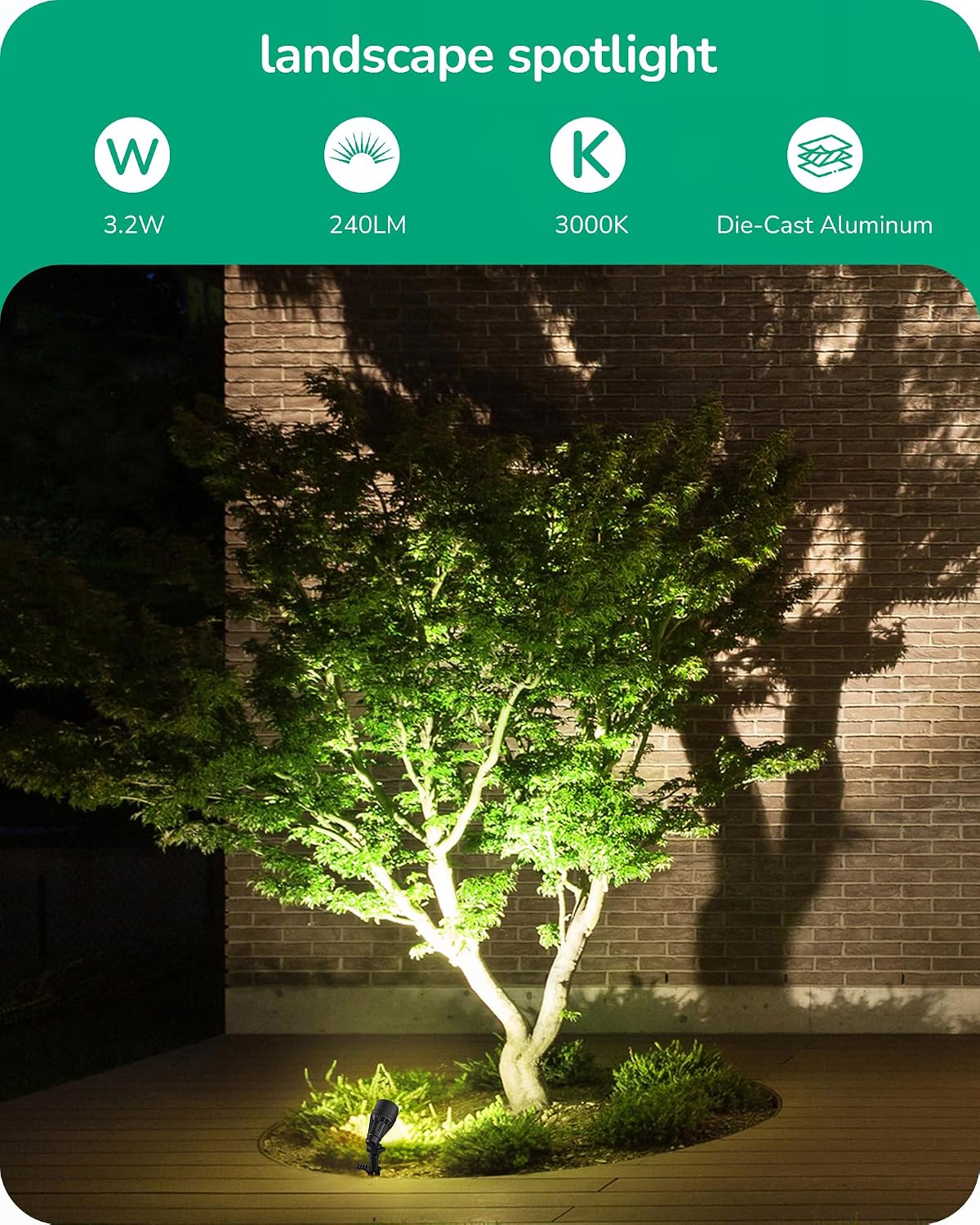 低電圧スポットライト アルミハウジング 屋外照明 ACDC  - Outdoor Lighting Voltage のレビューと価格