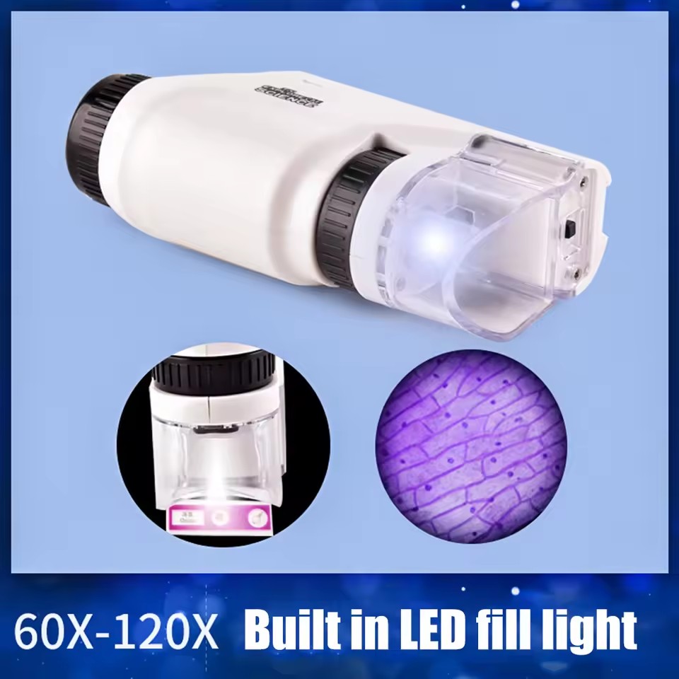 ポケット顕微鏡科学玩具キット 60-120倍 拡大率 教育用 - Outdoor Lighting Kits のレビューと価格