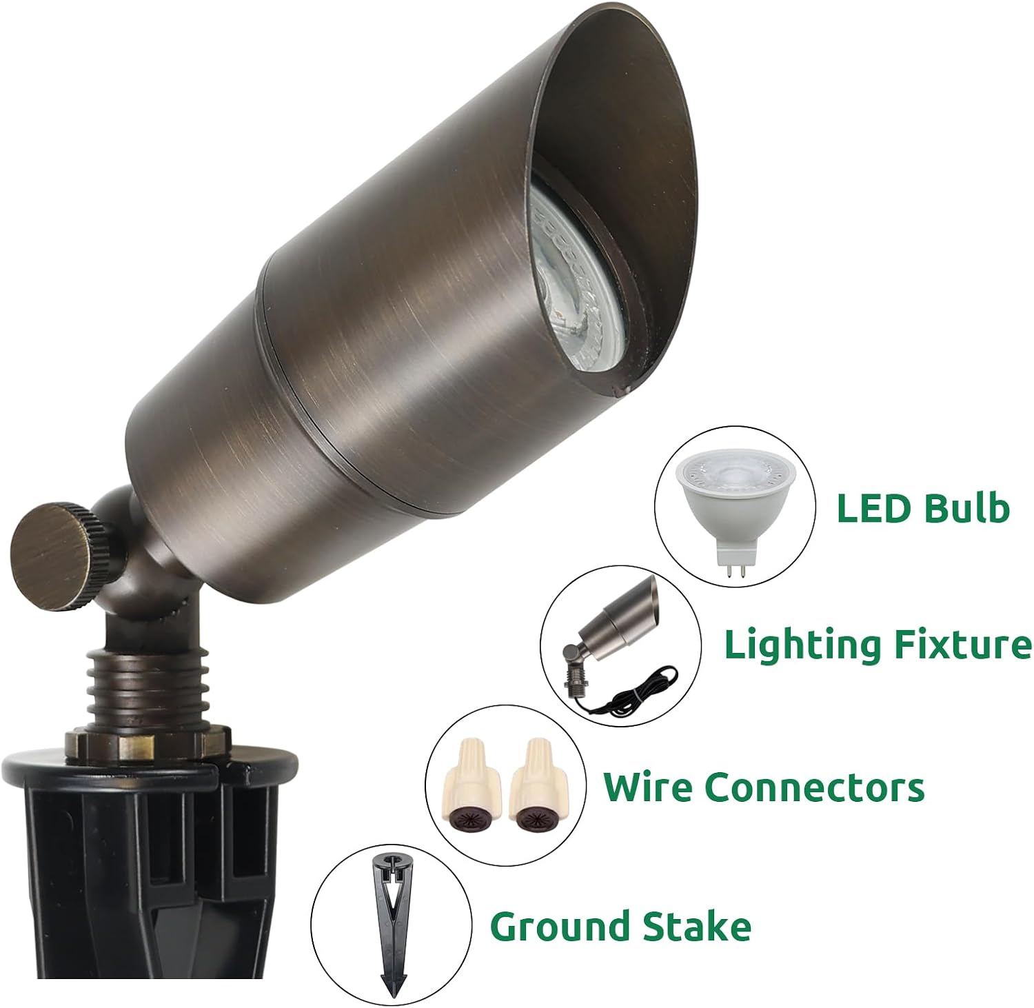 真鍮製景観LEDスポットライト屋外低電圧照明AC DC 12 - Outdoor Lighting Voltage のレビューと価格