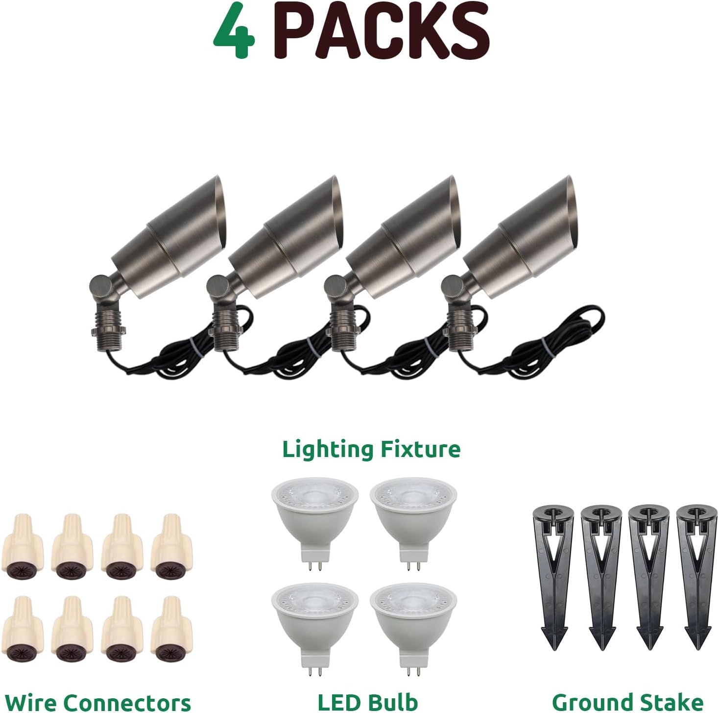 真鍮製景観LEDスポットライト屋外低電圧照明AC DC 12 - Outdoor Lighting Voltage のレビューと価格