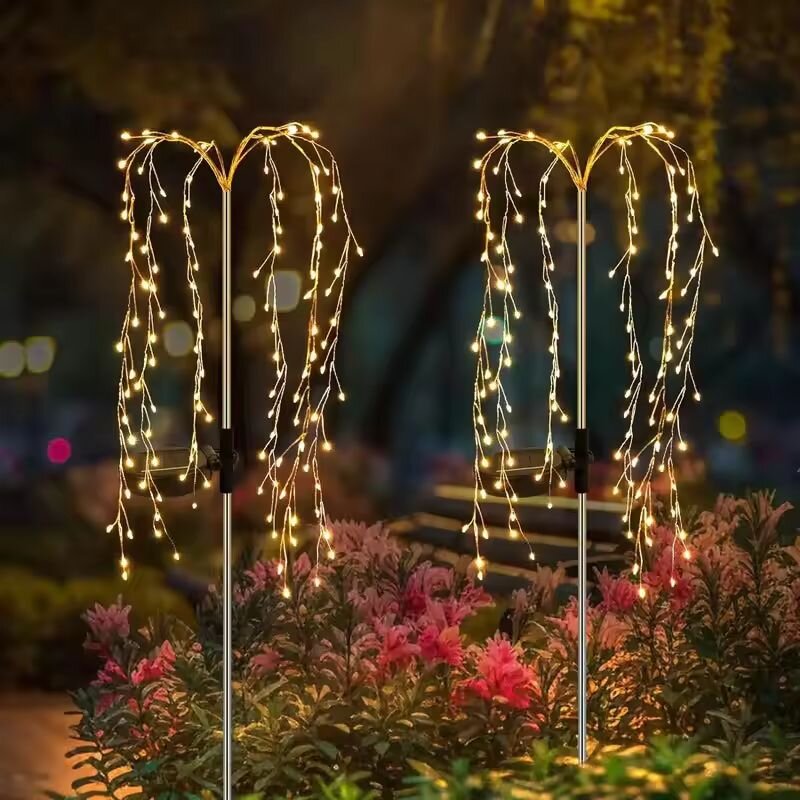 屋外ソーラー花火型グラウンドプラグライト 8モード 竹爆竹L - Outdoor Lighting Dusk To Dawn のレビューと価格