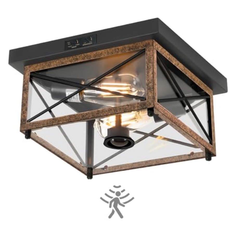 モーションセンサー付き屋外シーリングライト、屋外用フラッシュ - Outdoor Lighting With Sensor のレビューと価格