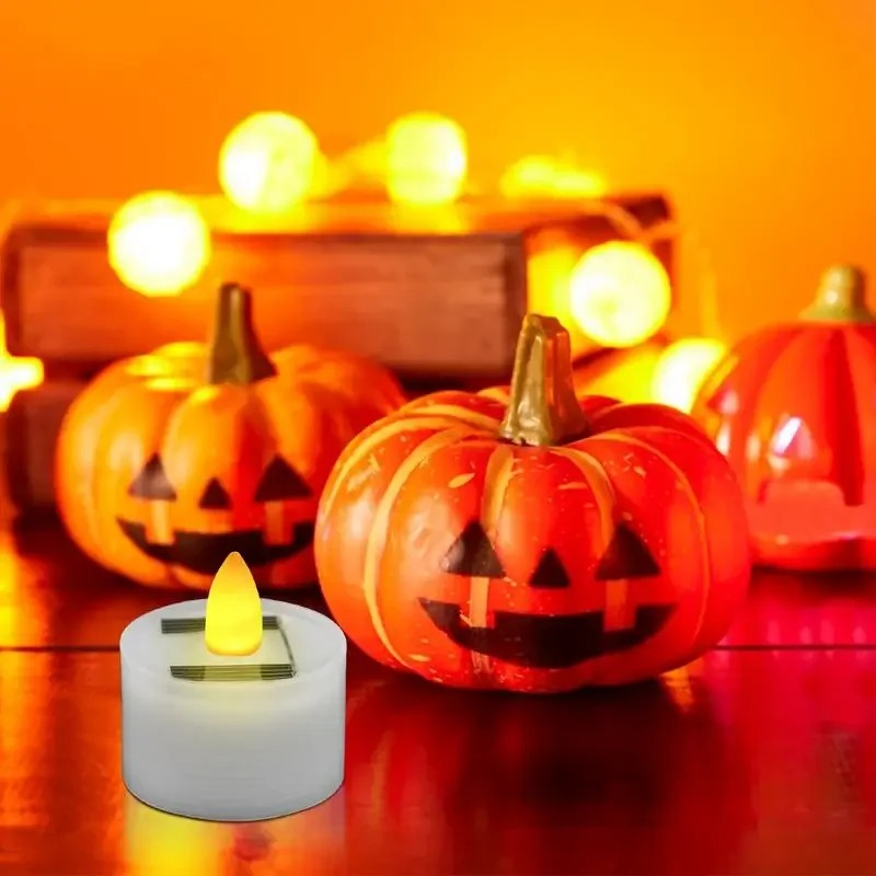 ソーラー式LEDティーライトキャンドル、防水屋外用シャインボ - Outdoor Lighting Dusk To Dawn のレビューと価格