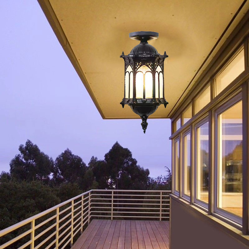 屋外防水中庭入口ドア、玄関、廊下、天井取り付け照明 - Outdoor Lighting Under Roof のレビューと価格