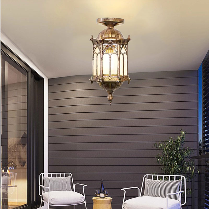 屋外防水中庭入口ドア、玄関、廊下、天井取り付け照明 - Outdoor Lighting Under Roof のレビューと価格