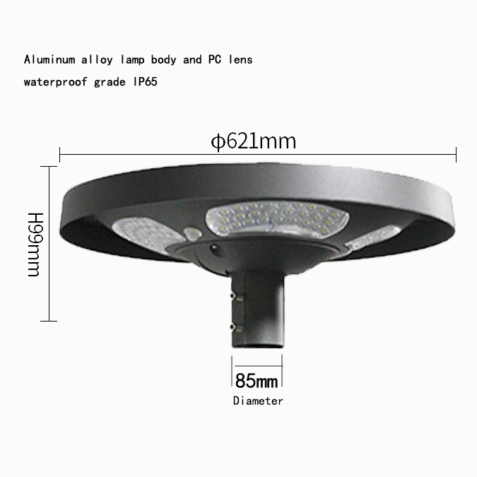 防水IP65 UFOソーラーLEDガーデン街路灯30W屋外駐 - Outdoor Lighting With Sensor のレビューと価格