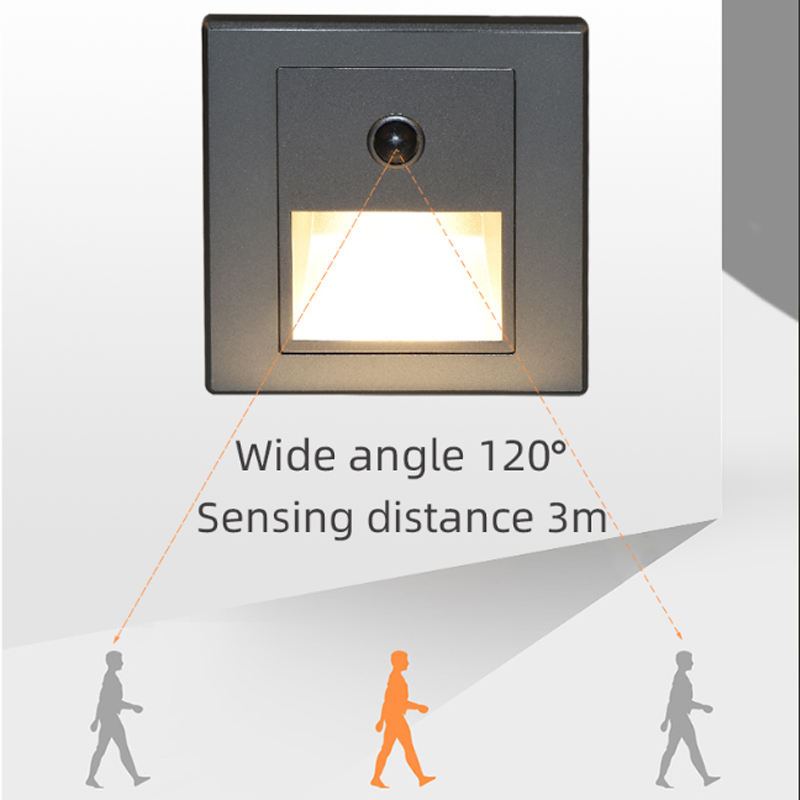 赤外線モーションセンサー階段ライト屋内屋外階段ステップ壁ラン - Outdoor Lighting Recessed のレビューと価格