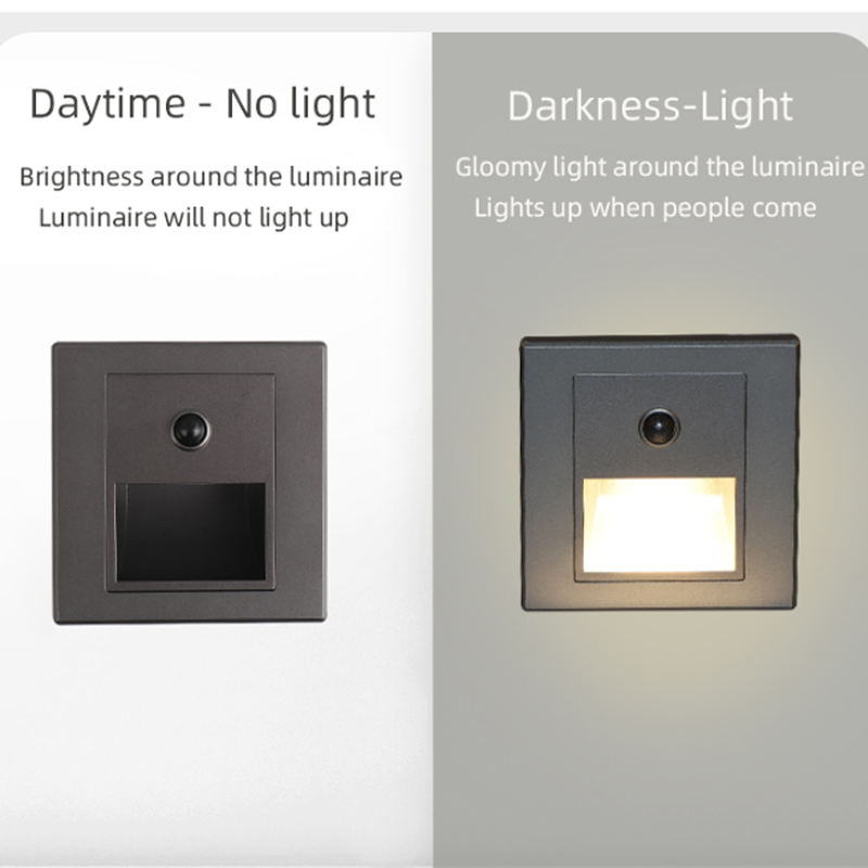 赤外線モーションセンサー階段ライト屋内屋外階段ステップ壁ラン - Outdoor Lighting Recessed のレビューと価格